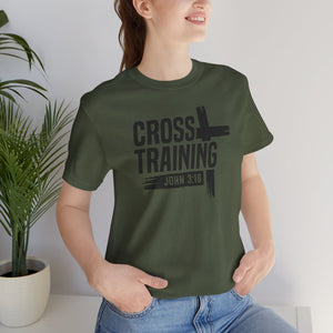 Faith Inspired Unisex Jersey Tee - 'Cross Training' with John 3:16
