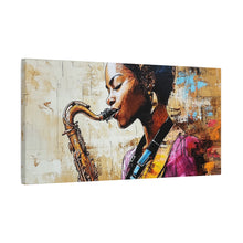 Load image into Gallery viewer, Saxophone Art Canvas, Elegant Wall Decor for Jazz Lovers, Music-Themed Home Decoration, Perfect Gift for Musicians, Unique Art Piece, [...]
