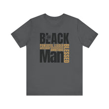 Load image into Gallery viewer, Empowering Unisex Jersey Tee - "I Am BLACK Man: Powerful Leader, Intelligent, Ambitious, Blessed"
