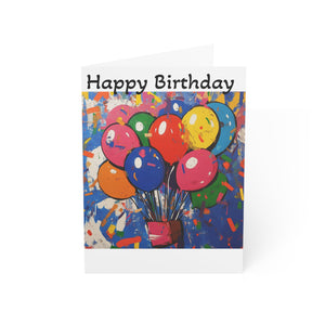 Colorful Birthday Greeting Cards - Set of 1, 10, 30, or 50 - Celebrate with Joy!
