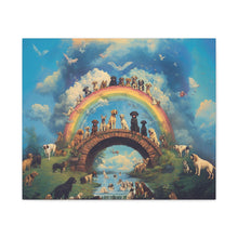 Load image into Gallery viewer, Rainbow Bridge Dog Canvas Artwork - Pet Lovers Home Decor
