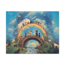 Load image into Gallery viewer, Rainbow Bridge Dog Canvas Artwork - Pet Lovers Home Decor
