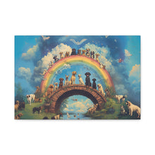 Load image into Gallery viewer, Rainbow Bridge Dog Canvas Artwork - Pet Lovers Home Decor
