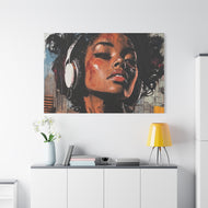 Music Vibes Canvas Art - Stretched Matte 1.25