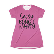 T-Shirt Dress (AOP) - Sassy