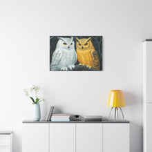 Load image into Gallery viewer, Owl Lovers Matte Canvas Print - Stretched Wall Art
