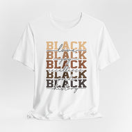 Black History Month Unisex Jersey Tee - Love and Excellence Design