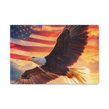 Load image into Gallery viewer, Patriotic Eagle Canvas Wall Art - 1.25&quot; Stretched Frame
