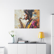 Load image into Gallery viewer, Saxophone Art Canvas, Elegant Wall Decor for Jazz Lovers, Music-Themed Home Decoration, Perfect Gift for Musicians, Unique Art Piece, [...]
