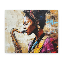 Load image into Gallery viewer, Saxophone Art Canvas, Elegant Wall Decor for Jazz Lovers, Music-Themed Home Decoration, Perfect Gift for Musicians, Unique Art Piece, [...]
