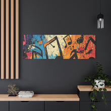 Load image into Gallery viewer, Vibrant Music Note Canvas Art - Colorful Stretched Wall Decor
