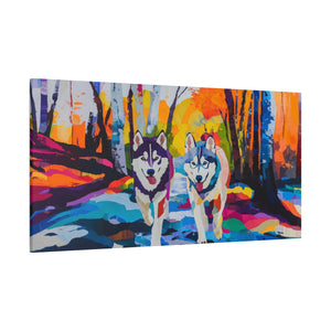 Husky Canvas Art