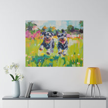Load image into Gallery viewer, Playful Schnauzer Dogs Canvas Art
