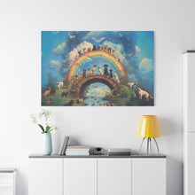 Load image into Gallery viewer, Rainbow Bridge Dog Canvas Artwork - Pet Lovers Home Decor
