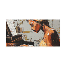 Load image into Gallery viewer, Piano Art Canvas Wall Decor, Inspirational Home Art, Music Lover Gift, Black Woman Artwork, Modern Art Print
