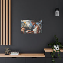 Load image into Gallery viewer, Piano Woman Canvas Art, Stylish Modern Decor, Gift for Music Lovers, Home Wall Art, Unique Artistic Playroom Decor
