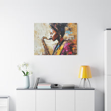 Load image into Gallery viewer, Saxophone Art Canvas, Elegant Wall Decor for Jazz Lovers, Music-Themed Home Decoration, Perfect Gift for Musicians, Unique Art Piece, [...]
