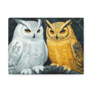 Owl Lovers Matte Canvas Print - Stretched Wall Art
