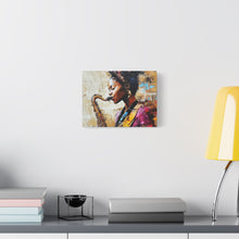 Load image into Gallery viewer, Saxophone Art Canvas, Elegant Wall Decor for Jazz Lovers, Music-Themed Home Decoration, Perfect Gift for Musicians, Unique Art Piece, [...]

