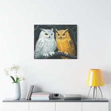 Load image into Gallery viewer, Owl Lovers Matte Canvas Print - Stretched Wall Art
