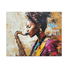 Load image into Gallery viewer, Saxophone Art Canvas, Elegant Wall Decor for Jazz Lovers, Music-Themed Home Decoration, Perfect Gift for Musicians, Unique Art Piece, [...]
