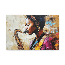 Load image into Gallery viewer, Saxophone Art Canvas, Elegant Wall Decor for Jazz Lovers, Music-Themed Home Decoration, Perfect Gift for Musicians, Unique Art Piece, [...]
