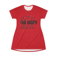 T-Shirt Dress (AOP) - Find Less