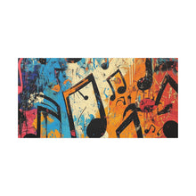 Load image into Gallery viewer, Vibrant Music Note Canvas Art - Colorful Stretched Wall Decor

