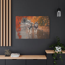 Load image into Gallery viewer, Husky Wall Art Canvas - Autumn Vibes Home Decor
