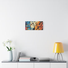 Load image into Gallery viewer, Vibrant Music Note Canvas Art - Colorful Stretched Wall Decor

