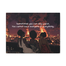 Load image into Gallery viewer, Inspirational Wall Art Canvas - "Sometimes You Can Only Watch" - Empowering Home Decor
