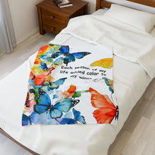 Load image into Gallery viewer, Butterfly Plush Blanket
