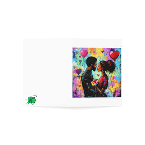 Colorful Love Greeting Cards - Perfect for Anniversaries and Weddings (1-50 pcs)
