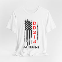 Load image into Gallery viewer, Patriotic Alumni Short Sleeve Tee - DD214 Design
