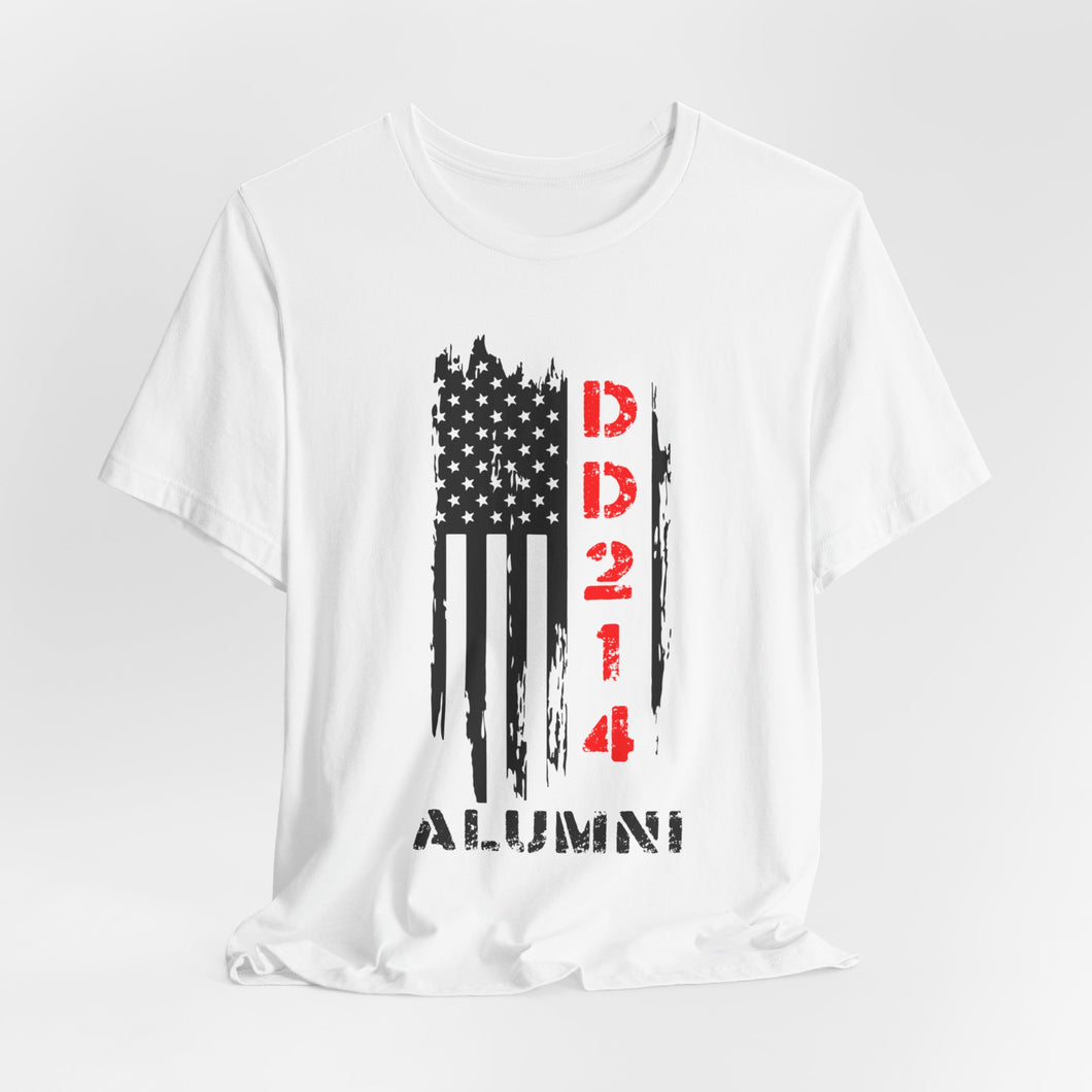 Patriotic Alumni Short Sleeve Tee - DD214 Design