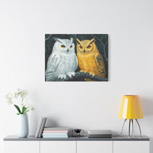 Load image into Gallery viewer, Owl Lovers Matte Canvas Print - Stretched Wall Art
