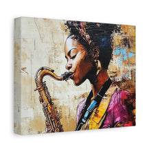 Load image into Gallery viewer, Saxophone Art Canvas, Elegant Wall Decor for Jazz Lovers, Music-Themed Home Decoration, Perfect Gift for Musicians, Unique Art Piece, [...]
