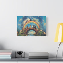Load image into Gallery viewer, Rainbow Bridge Dog Canvas Artwork - Pet Lovers Home Decor
