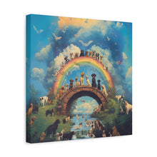 Load image into Gallery viewer, Rainbow Bridge Dog Canvas Artwork - Pet Lovers Home Decor
