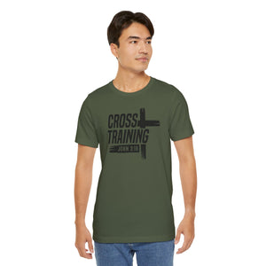 Faith Inspired Unisex Jersey Tee - 'Cross Training' with John 3:16