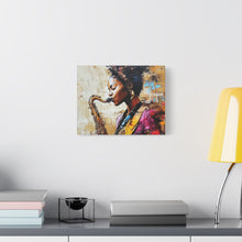 Load image into Gallery viewer, Saxophone Art Canvas, Elegant Wall Decor for Jazz Lovers, Music-Themed Home Decoration, Perfect Gift for Musicians, Unique Art Piece, [...]
