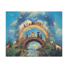 Load image into Gallery viewer, Rainbow Bridge Dog Canvas Artwork - Pet Lovers Home Decor
