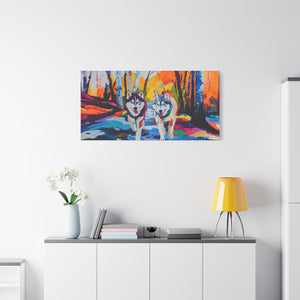 Husky Canvas Art