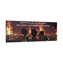 Load image into Gallery viewer, Inspirational Wall Art Canvas - "Sometimes You Can Only Watch" - Empowering Home Decor
