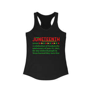 Women's Ideal Racerback Tank - Juneteenth