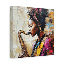 Load image into Gallery viewer, Saxophone Art Canvas, Elegant Wall Decor for Jazz Lovers, Music-Themed Home Decoration, Perfect Gift for Musicians, Unique Art Piece, [...]
