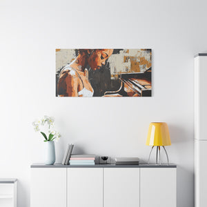 Artistic Piano Canvas, Wall Art, Music Lover Gift, Home Decor, Jazz Wall Art, Unique Artwork