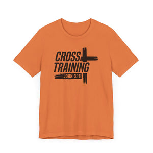 Faith Inspired Unisex Jersey Tee - 'Cross Training' with John 3:16