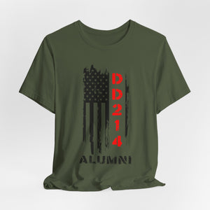 Patriotic Alumni Short Sleeve Tee - DD214 Design