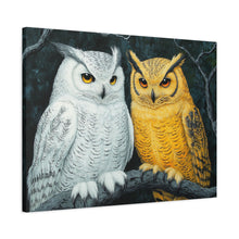 Load image into Gallery viewer, Owl Lovers Matte Canvas Print - Stretched Wall Art
